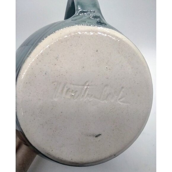 Martha Cook Studio Art Pottery Pitcher Handmade Turtle Shell Vintage Atlanta GA - Picture 7 of 7